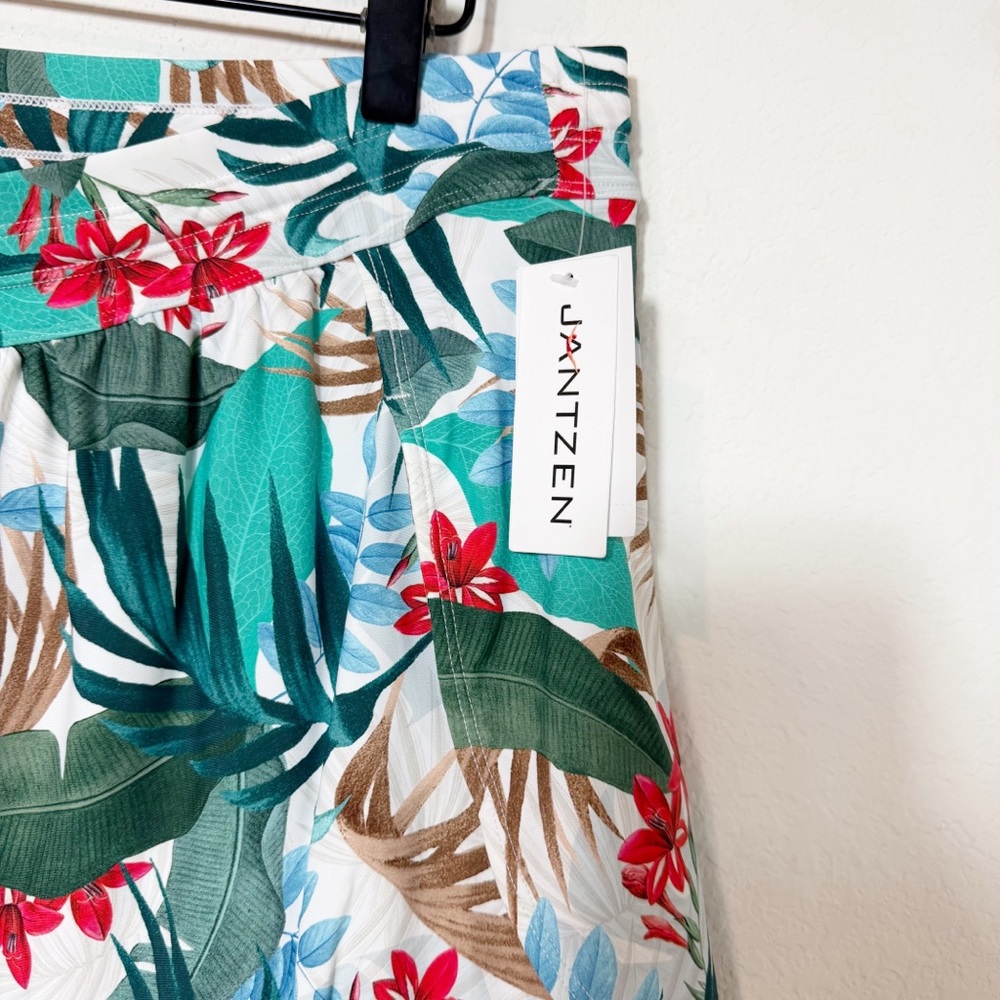 Jantzen Seagram Tides Tropical Swim Cover Up Shorts Size 12 NWT - Picture 7 of 7